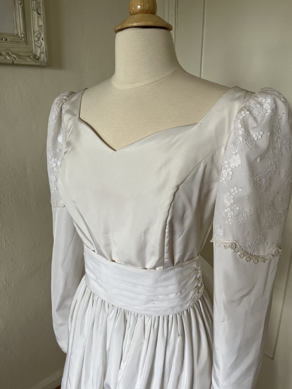1980’s Princess Sleeve Satin Gown