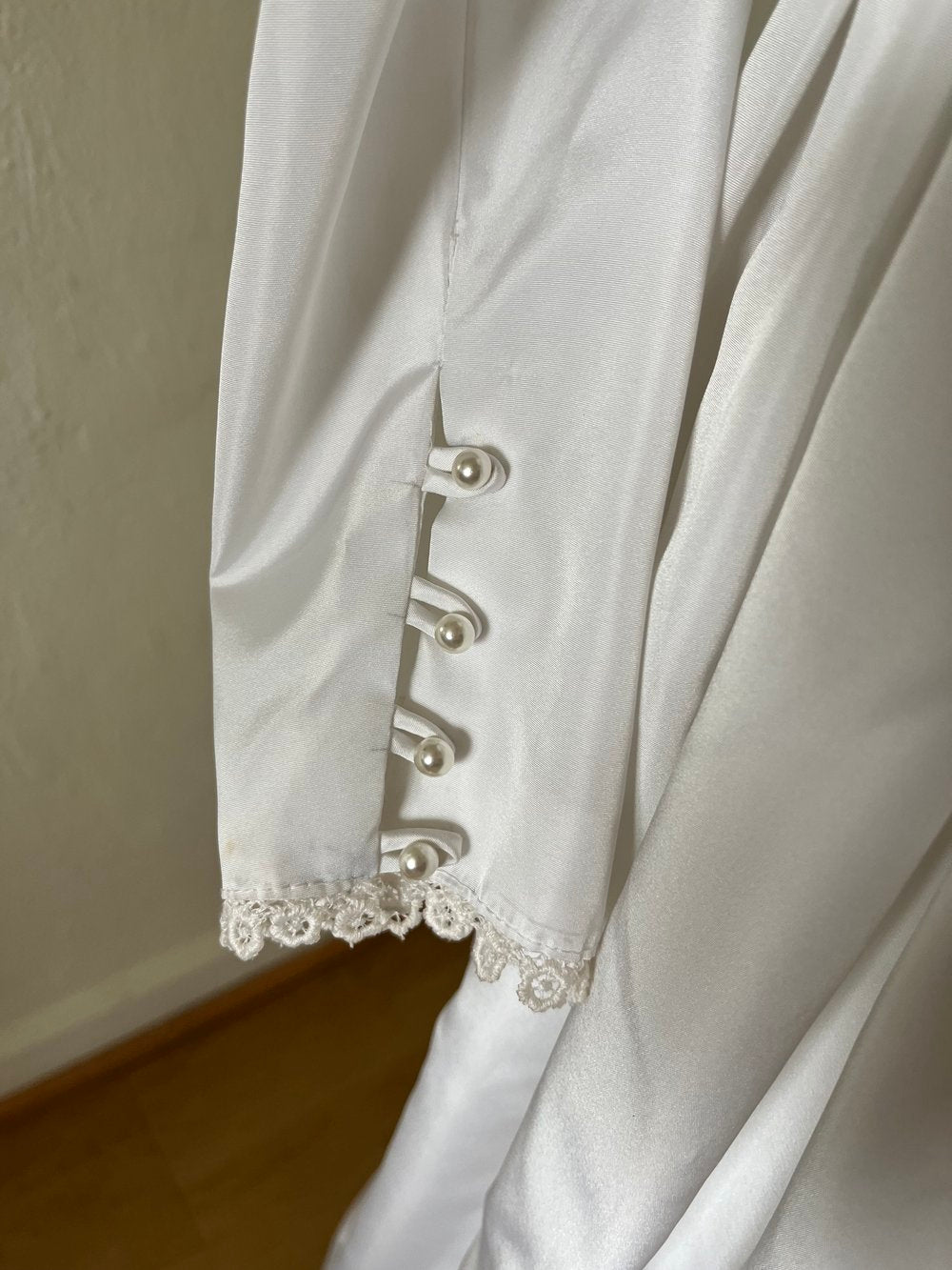 1980’s Princess Sleeve Satin Gown