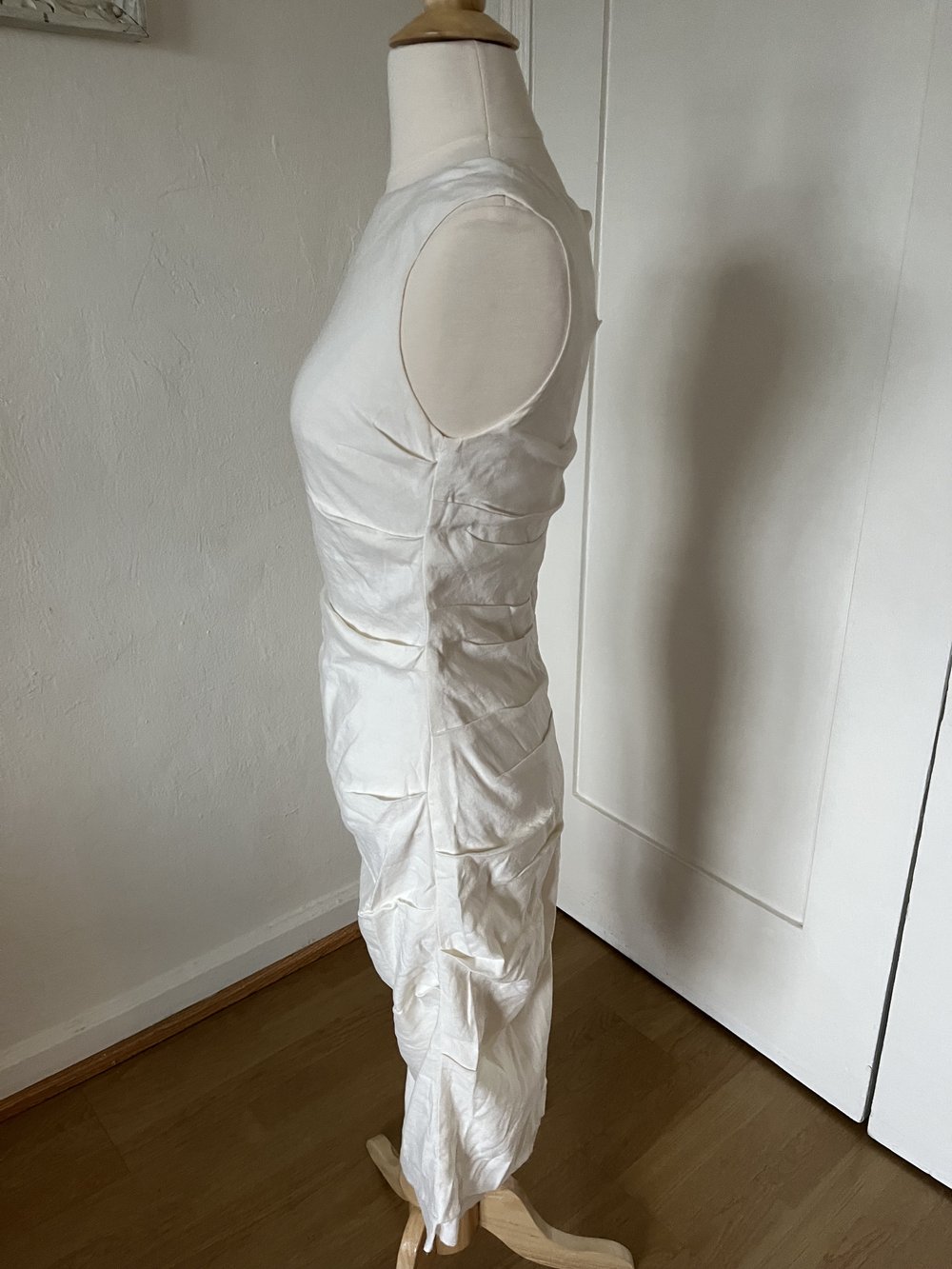 2000's Nicole Miller Sleeveless Knee-Length Cotton Dress